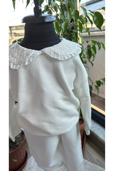 BabyDia Collar Detailed Top and Bottom Set