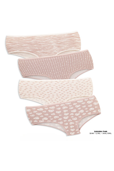 ZENCHES 4 قطع سراويل داخلية نسائية - مريحة وأنيقة للاستخدام اليومي