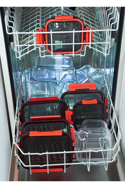 Simax Imax 0.90 Lt Square Deep Glass Storage Container – Clip-On, Heat Resistant, Oven Safe