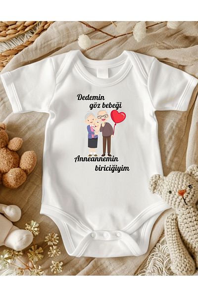 lupi Grandfather and Grandmother Written Bodysuit