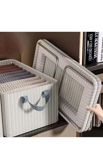 fun zone DUNISO 3 Pieces Wardrobe Clothing Storage Box Set