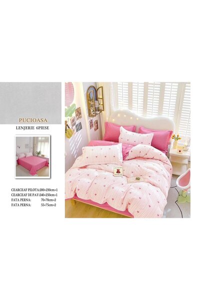 FIONNA.RO Finet Bed Linen - Mini Pink Hearts