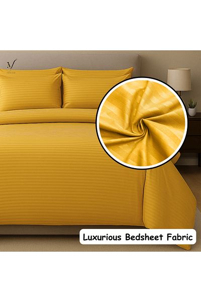View star Viewstar 6-Piece King Size Cotton Bedding Set – 1 Fitted Sheet, 1 Quilt Cover, 4 Pillowcases