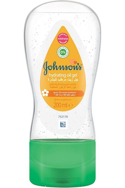 JOHNSUN Johnson's Baby Aloe Vera and Vitamin E Moisturizing Gel Oil, 200 ml