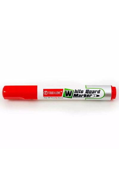touch love designed Touch Love Whiteboard Marker Set - Pack of 12 | Red Cap | Bold, Erasable Ink for Smooth Writing