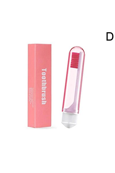 Choice1 pink YS00042-Portable travel toothbrush, folding toothbrush, super soft bristles, camping, hiking, o