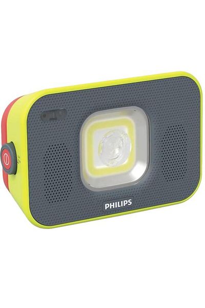Philips XPERION 6000 FLOOD AUDIO LED work light, 10W, 1000 lumens, 4400 mA Li-ion battery