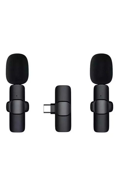 YNT İthalat K9 dual type-c wireless lavalier microphone