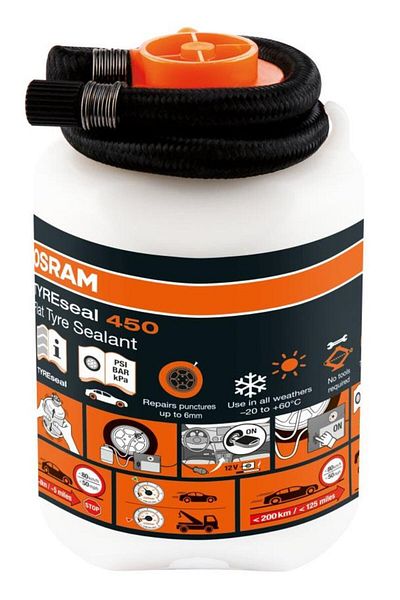 Osram Solutie pentru etansarea anvelopelor TyreSeal, 450 ml