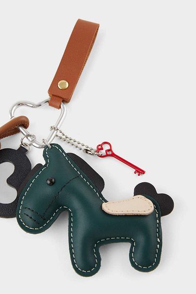 DeFacto Women's Green Horse Charm Keychain F6951Axns
