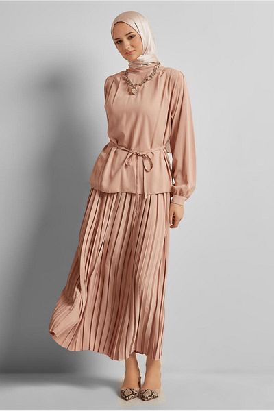 Alvina Lace Detail Skirt Suit 45756