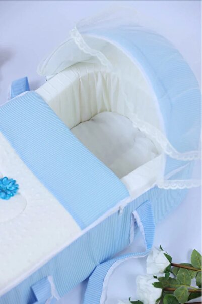 Fun Moment Portable Foldable Baby Bed - Blue