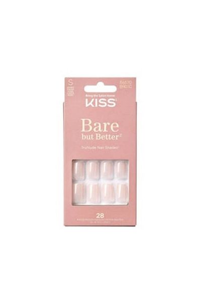 Kiss Unghii false Bare But Better, lungime S, 28 bucati, Nudies