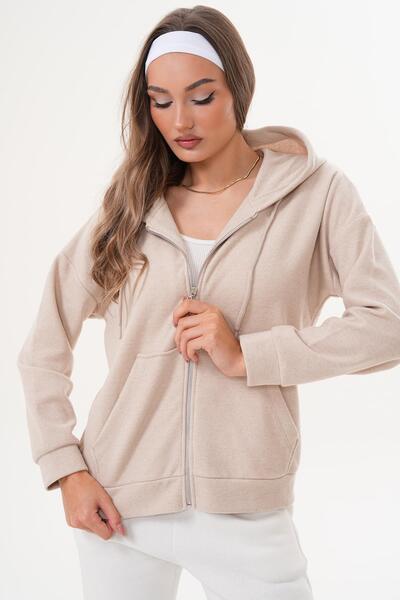 ŞİMAL Women's Hooded Zipper Closure Thessaloniki Jacket 255062 -