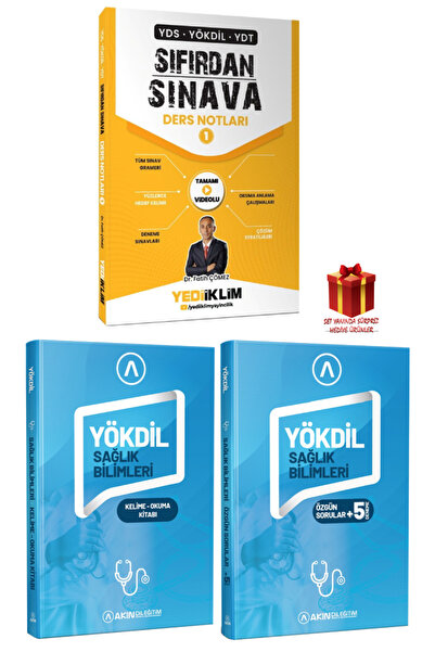 Yediiklim Yayınları Yediiklim YDS Yökdil YDT Sıfırdan Sınava 1+Akındil Yökdil...