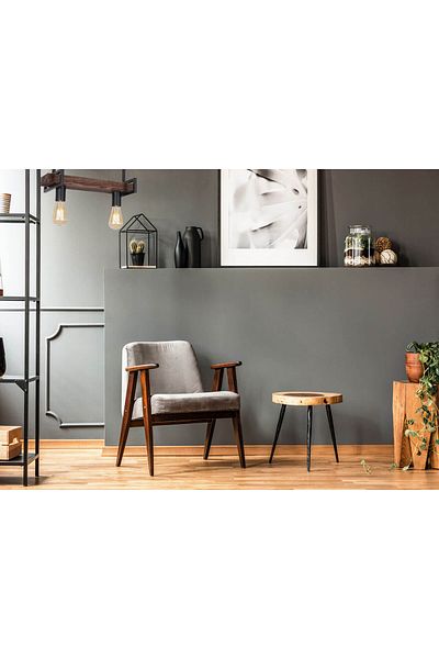 Klausen Lampă de tavan rigidă KL102000, 2xE27, negru+maro, IP20,