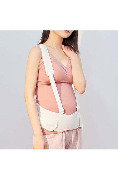 COOYA Women Pregnancy Abdominal Support Belt,Adjustable,with Shoulder Straps, For Stages of Pregnant