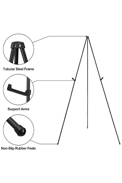 KidLe Folding Display Frame for Drawing Board, Tripod Art Poster Frame