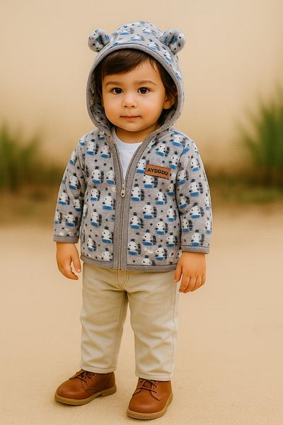 Aydodo Ad13544 Baby Cardigan-Vest 3-6/6-9/9-12/18-24 Months
