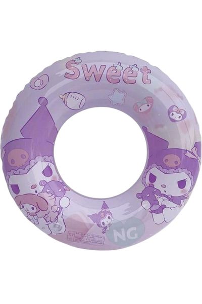 Toybox Cartoon Kuromi Inflatable Swim Ring 70cm