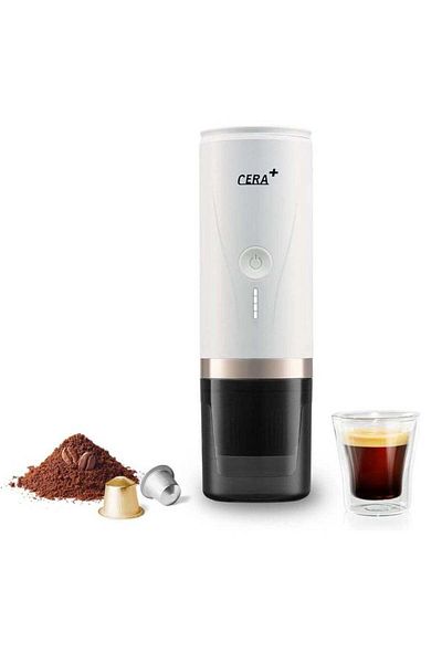 Generic Cera+ Portable Mini Espresso Machine | Rechargeable Car Coffee Maker