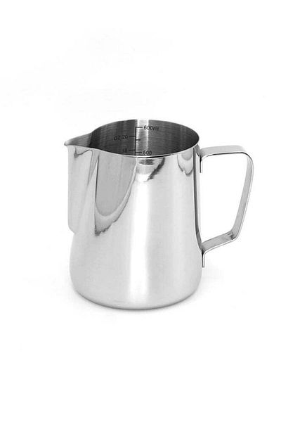Precise Professional Stainless Steel Milk Pitcher, 20oz (600ml)