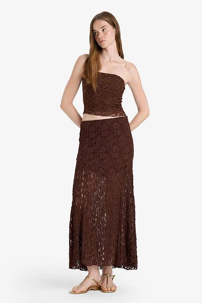 DeFacto A Form High Waist Lace Maxi Skirt F7820Ax25Au