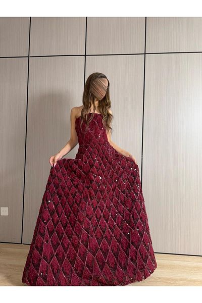 MEZON FASHION فستان سهره برقاندي