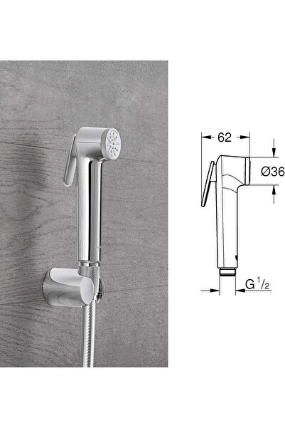 Duravel GROHE Tempesta-F Trigger Spray Hand Shower Set