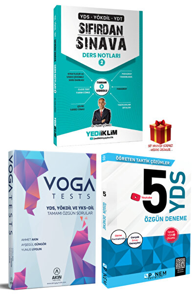 Yediiklim Yayınları Yediiklim YDS Yökdil YDT Sıfırdan Sınava 2+Akındil Ahmet ...
