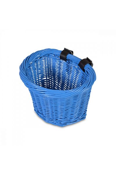 byox Woven bicycle basket Basket Blue