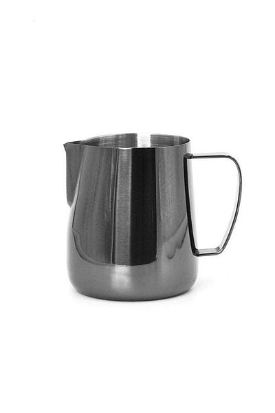 Precise Sharp Spout Latte Art Milk Pitcher Black, 13.5oz (400ml)