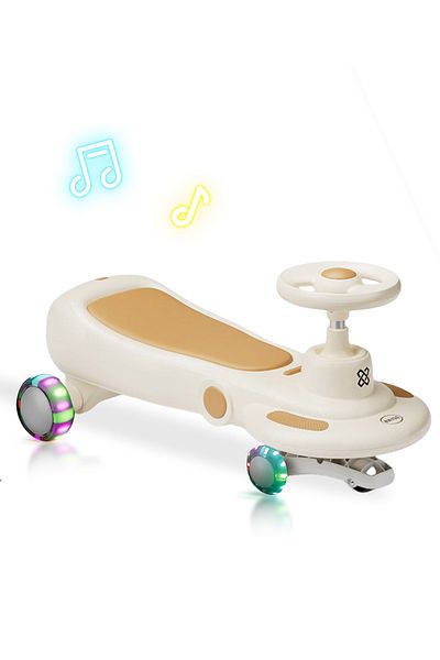 Ma Baby Ride on Push Car for Kids, Balance Swing Car with Flashing Wheels for Outdoor Indoor Fun