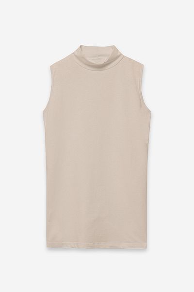 praye Sleeveless Turtleneck Black Skin