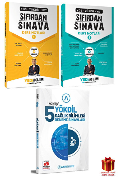Yediiklim Yayınları Yediiklim YDS Yökdil YDT Sıfırdan Sınava 1-2+Akındil Yökd...