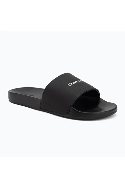 Calvin Klein Siyah Plaj Terliği POOL SLIDE W/ CK SQUARE