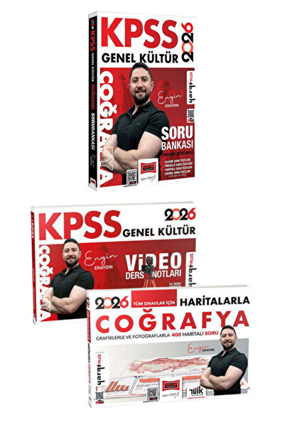 Yargı Yayınları 2026 KPSS Genel Kültür Tamamı Çözümlü Coğrafya Soru Bankası+D...