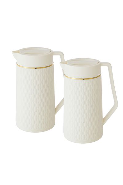 Abareek Al Safa 1 liter tea and coffee thermos set