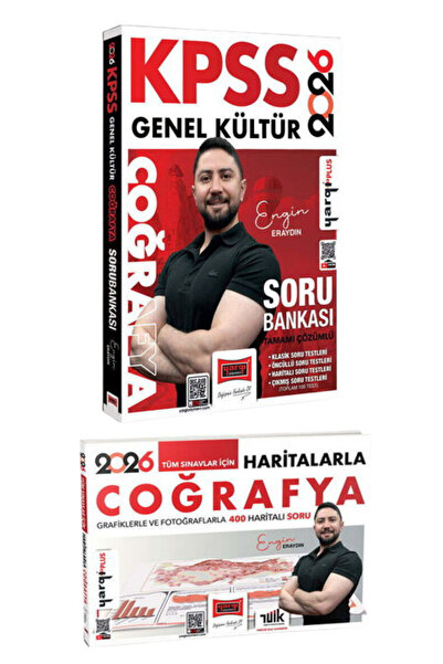 Yargı Yayınları 2026 KPSS Genel Kültür Çözümlü Coğrafya Soru Bankası+Haritala...