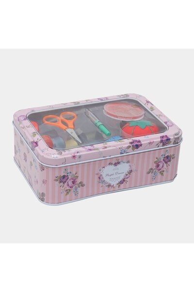 Gigi Panda Metal Kutu Dikiş Seti Pembe Kutu