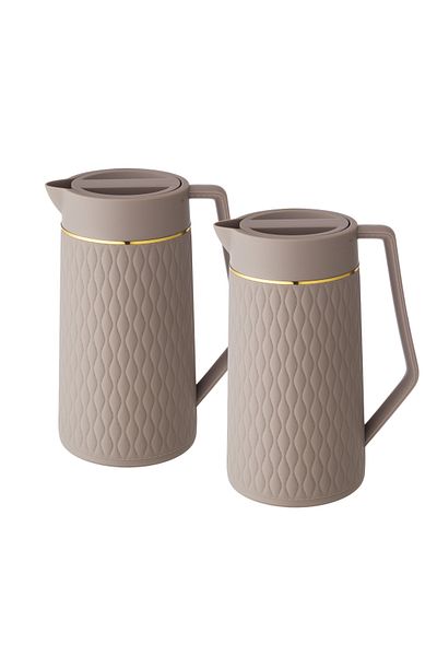 Abareek Al Safa 1 liter tea and coffee thermos set