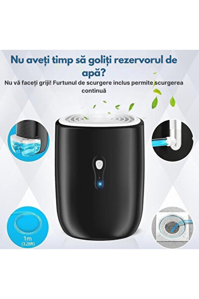 varioshop Dezumidificator VarioShop®, silentios, consum redus de energie, furtun pentru scurgerea apei, tehno