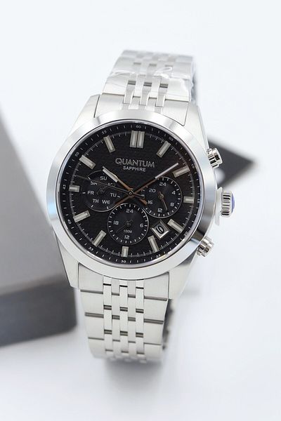 Quantum Sapphire Glass Steel Cord Men Wrist Watch Asw123-I1991Q