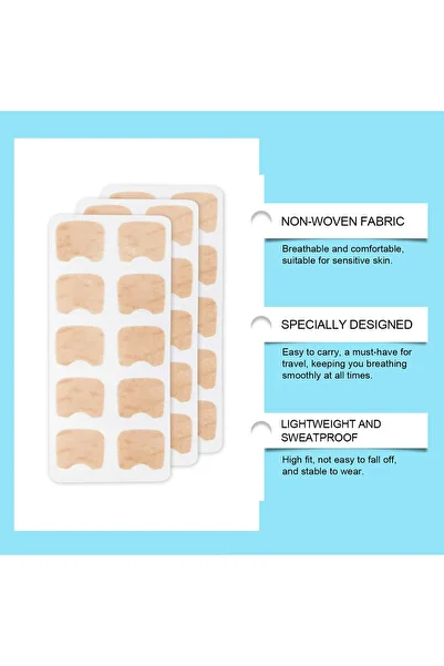 Ximonth Nasal Dilator Snoring Relief Set-15 Pairs of Nose Strips & 1 Nasal Clip for Improve Breathing