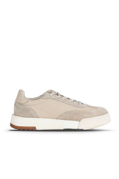 Bueno Shoes Beige Leather/Suede Men's Casual Shoes 16Ma8244