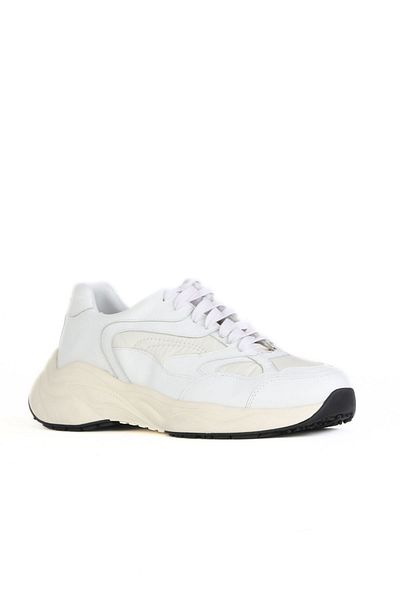 Bueno Shoes White Broken Leather Men's Sports Shoes 10Ma2891388