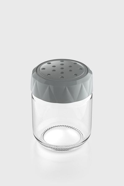 Renga Lexa 210 ml Glass Spice Rack 161015 Gray