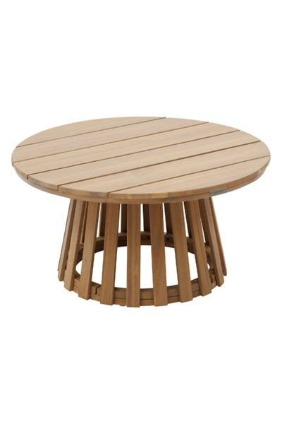 Hesperide Osuna Round Acacia Garden Side Table 80 x 40cm