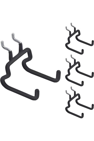 NO BRAND 4 Pegboard Tool Hooks, These Heavy Duty Wall Hooks are Ideal for Han...