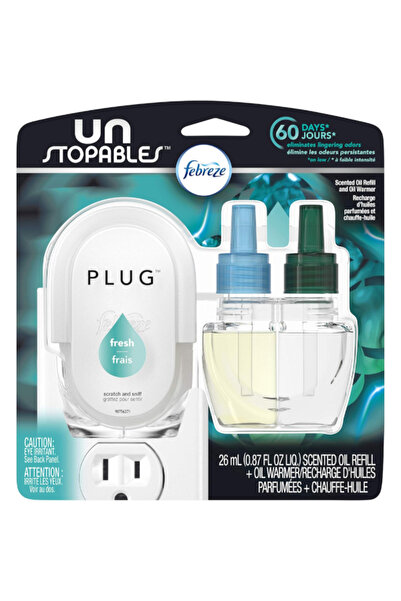 Febreze Unstopables PLUG Odor-Fighting Air Freshener Starter Kit